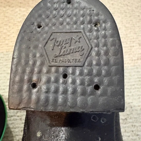 Authentic Tony Lama Men's Black Teju Lizard Western Boots 🤠 - Picture 4 of 8